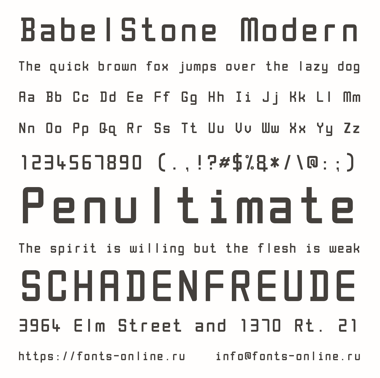 BabelStone Modern Free Font Download